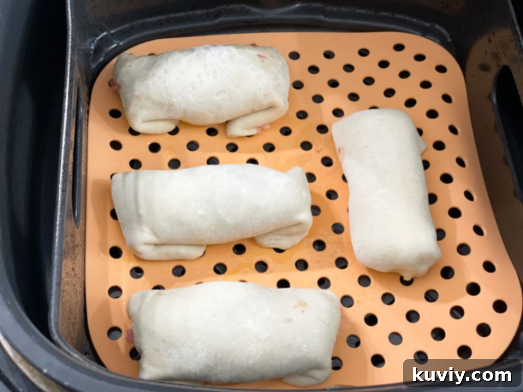air fryer sausage rolls