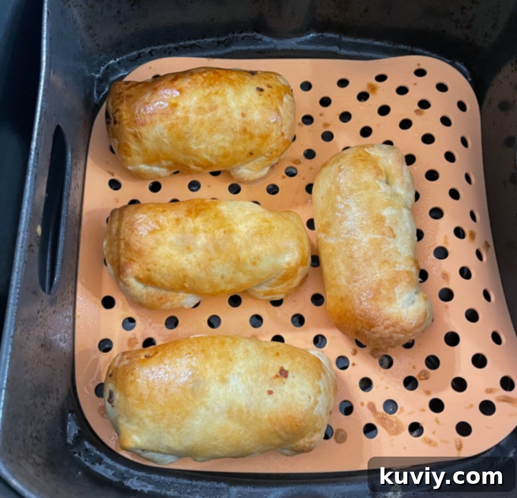 air fryer sausage rolls
