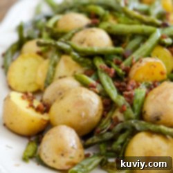 Air Fryer Green Beans and Potatoes - a quick and easy side dish
