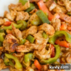 Prepared Air Fryer Chicken Fajitas in a Ninja Foodi