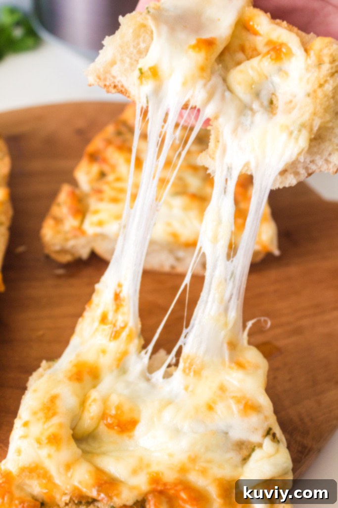 air fryer cheesy garlic bread