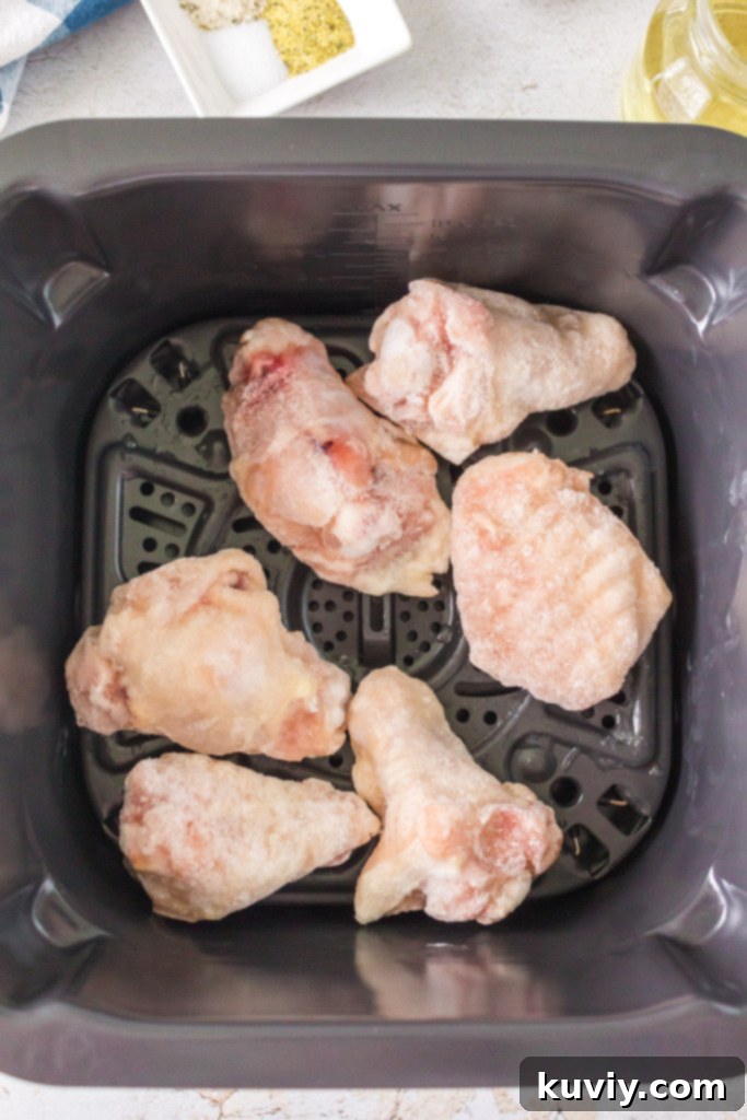 frozen air fryer chicken wings
