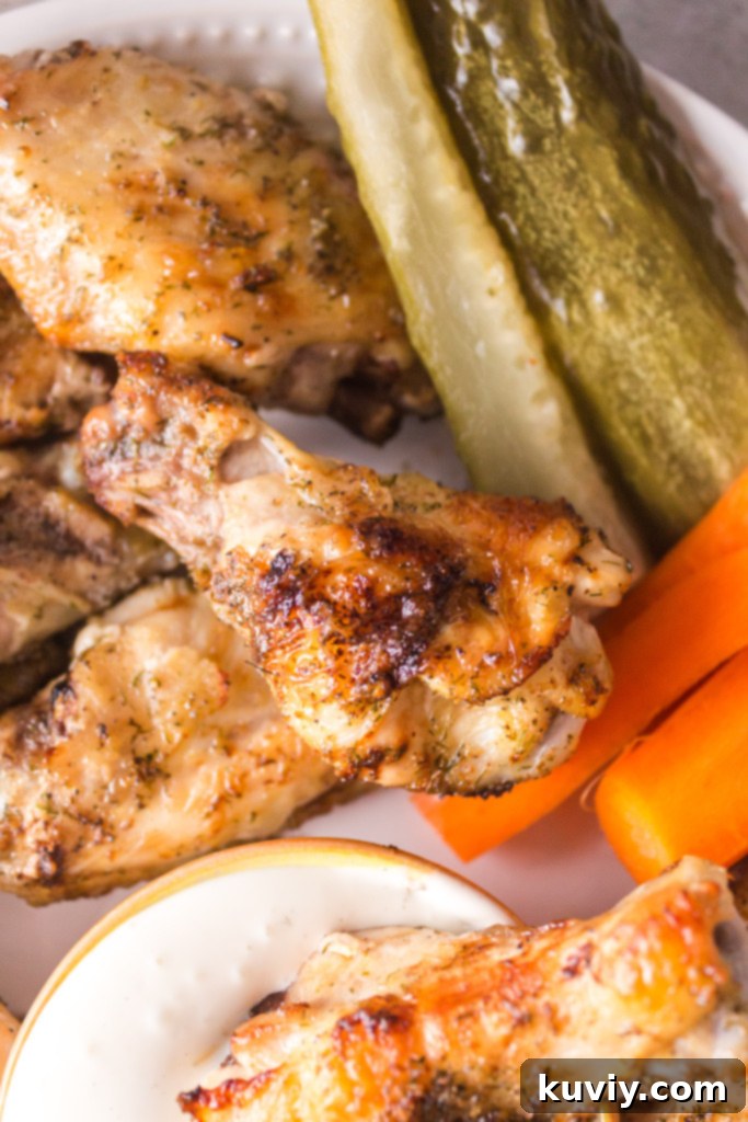 air fryer dill pickle chicken wings