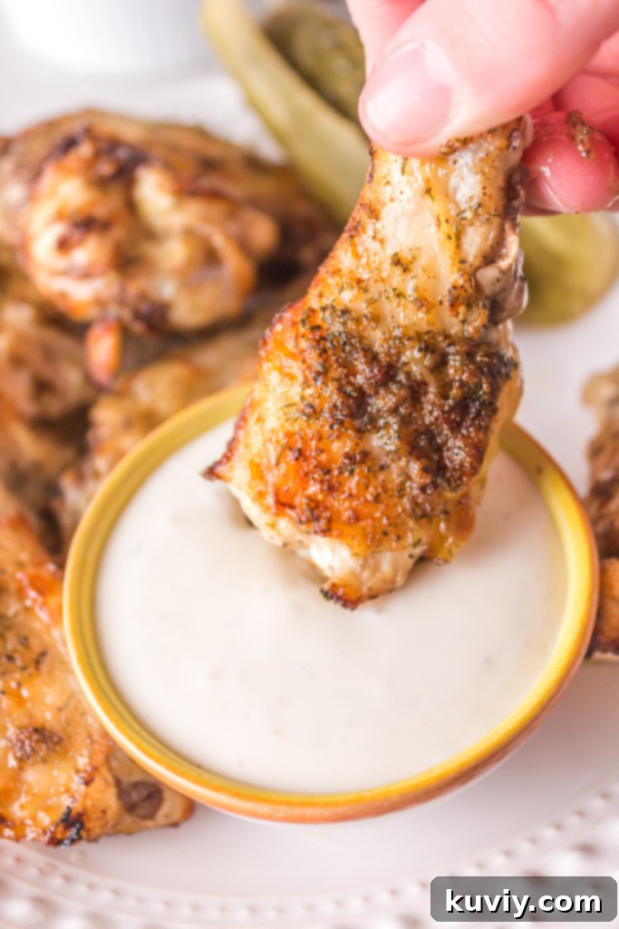 air fryer dill pickle chicken wings