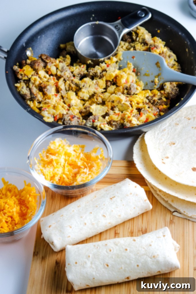 Frozen breakfast burritos for air fryer