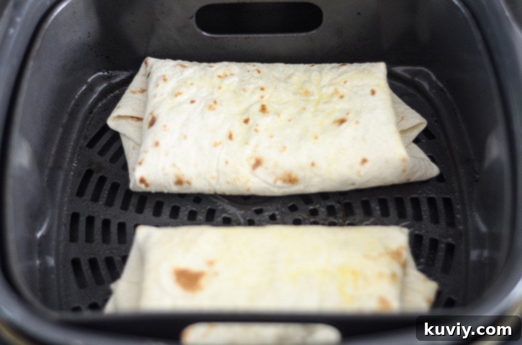 Prepping ingredients for breakfast burritos