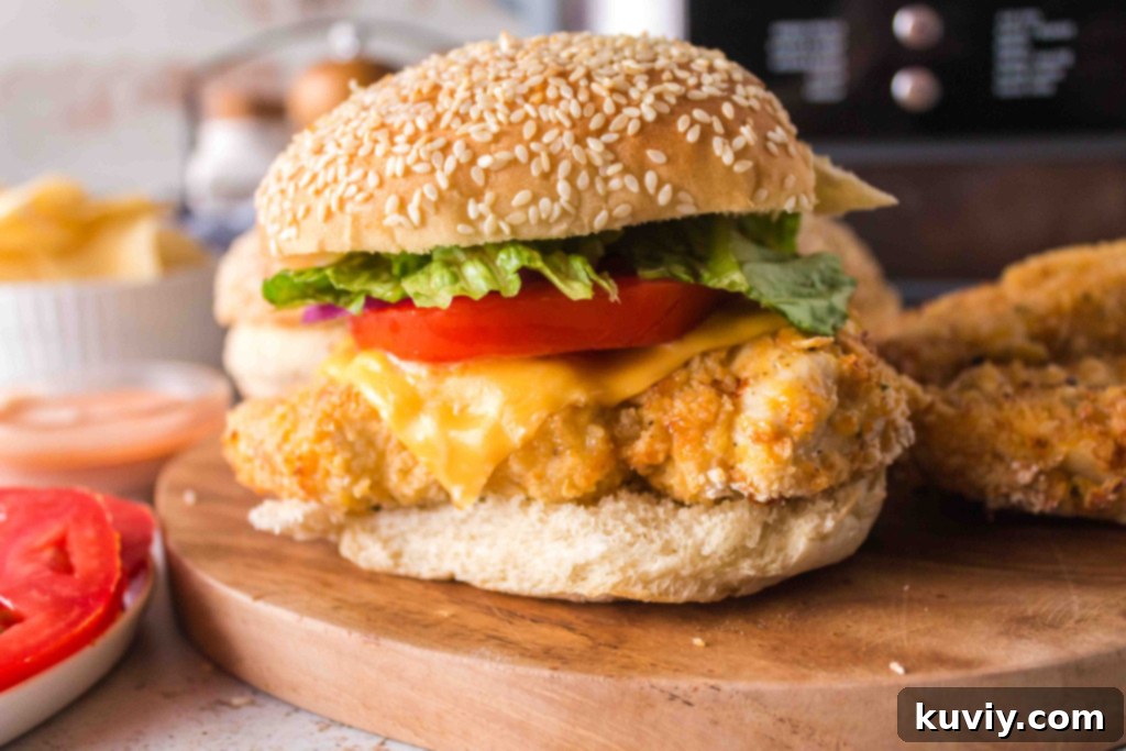 Crispy Air Fryer Spicy Chicken Sandwich 8 air fryer spicy chicken sandwich