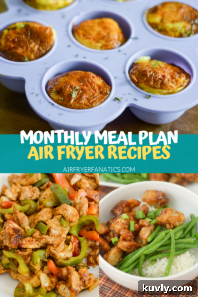 air fryer menu plan