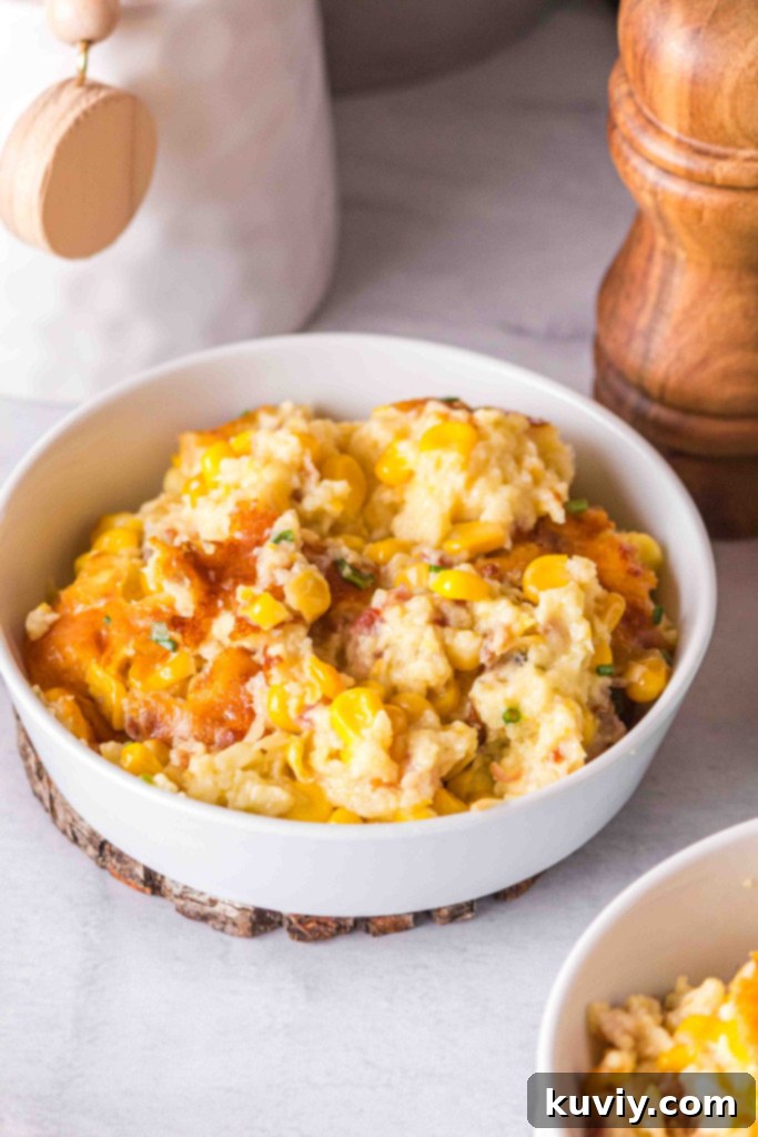 air fryer corn casserole