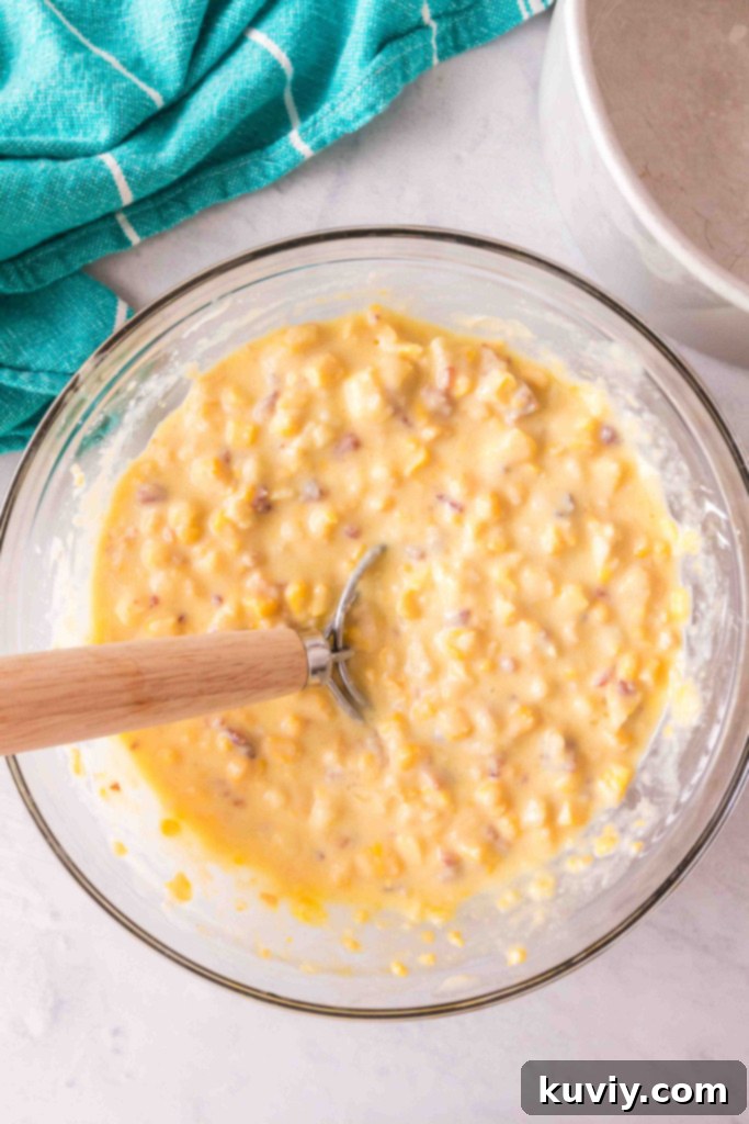 air fryer corn casserole