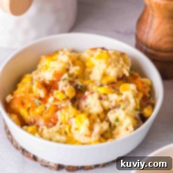 Air Fryer Creamy Corn Casserole