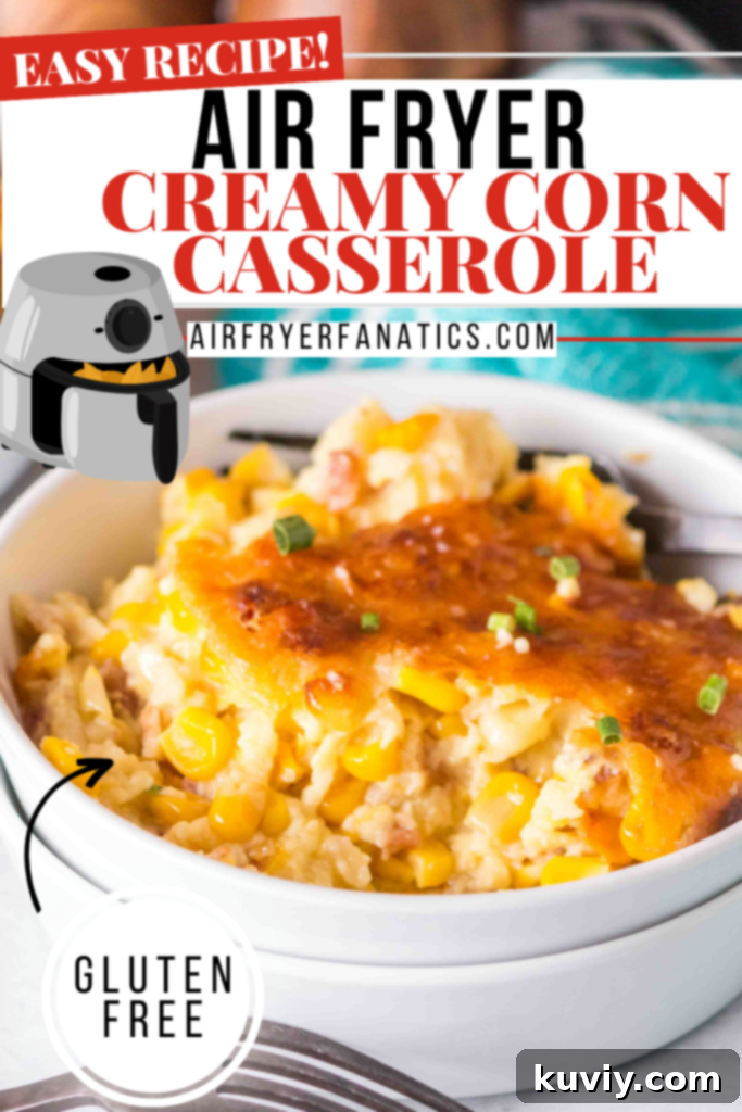 air fryer corn casserole