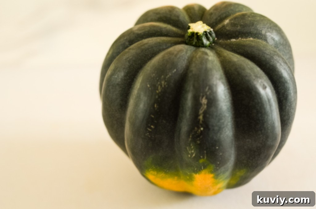 Three halves of air fryer acorn squash garnished with cinnamon