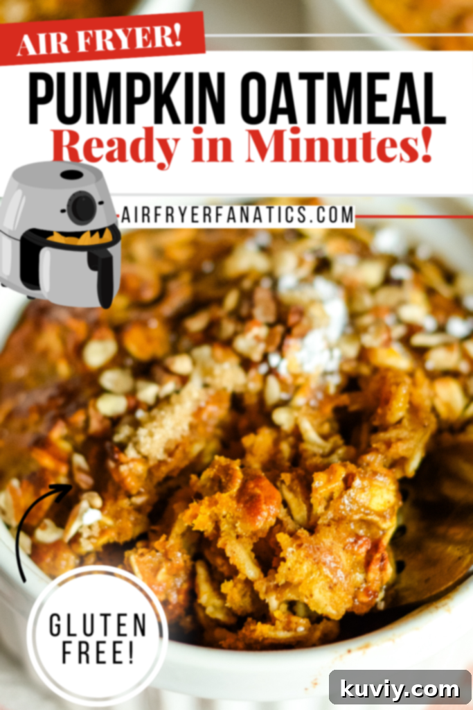 air fryer pumpkin oatmeal