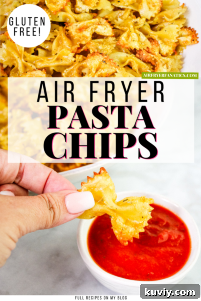 air fryer pasta chips