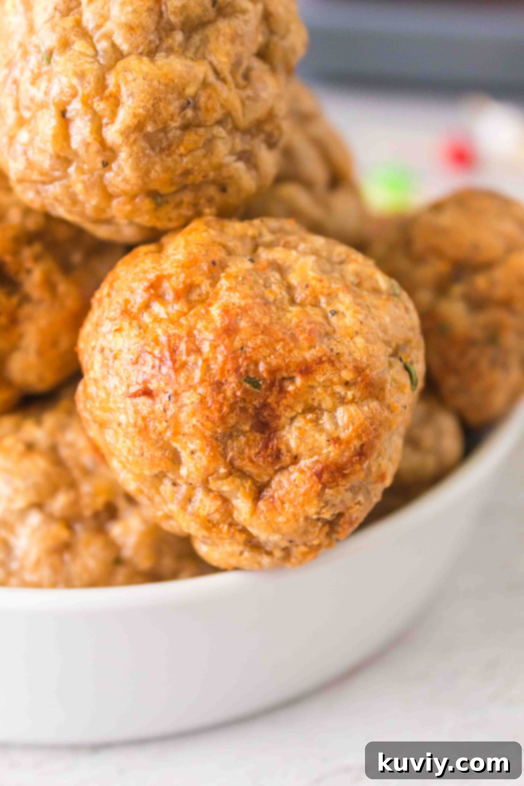 Air Fryer Turkey Meatballs