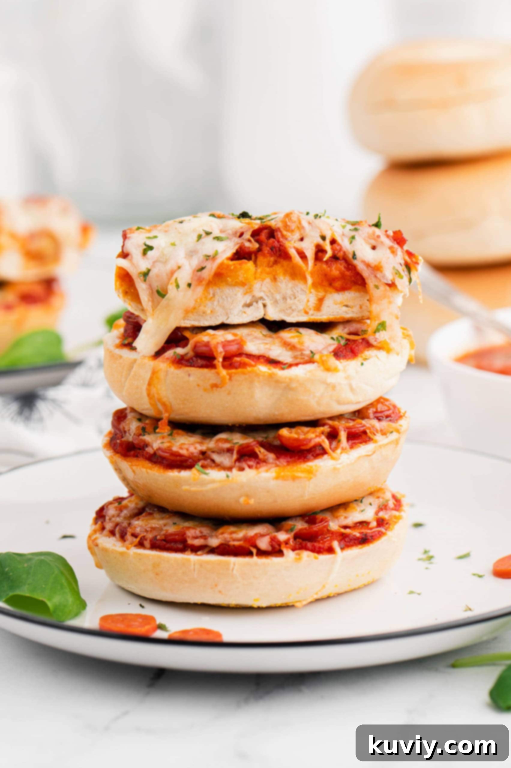 Air Fryer Pizza Bagels