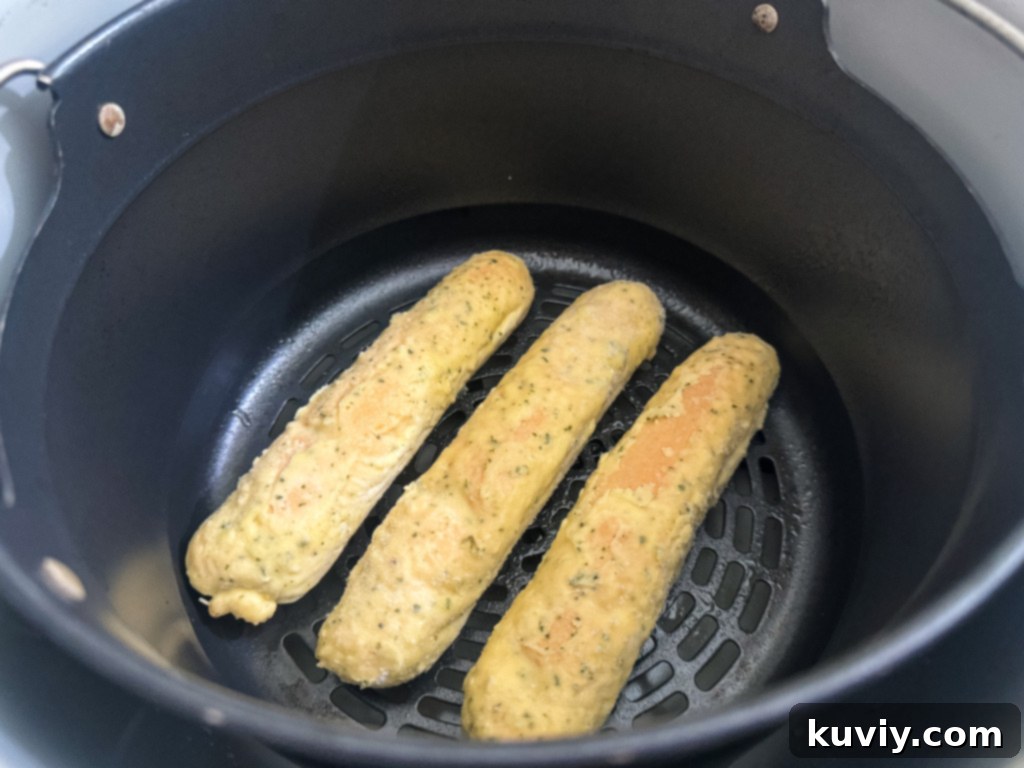 frozen breadsticks in air fryer