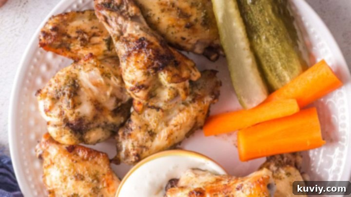Air Fryer Dill Pickle Chicken Wings