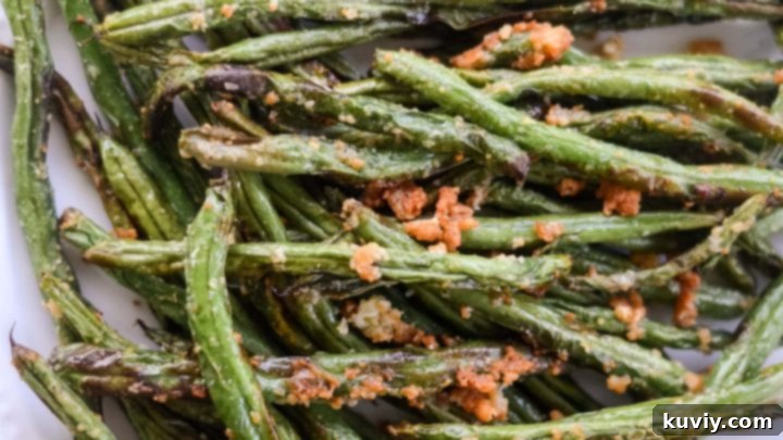 Air Fryer Parmesan Green Beans