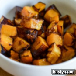 Air Fryer Butternut Squash with cinnamon