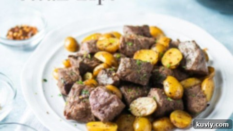 Air Fryer Steak Tips with Potatoes