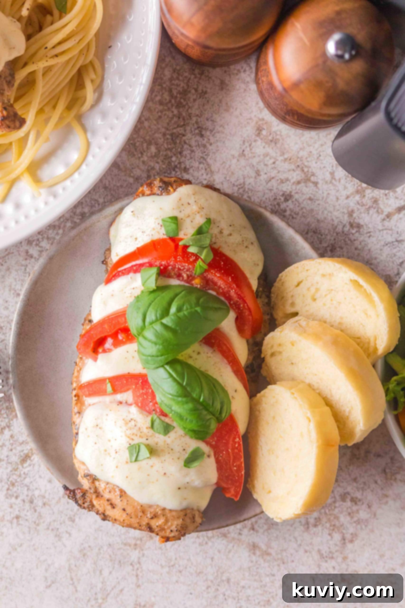 Ninja Air Fryer: 30 Fast & Flavorful Recipes 15 Air Fryer Caprese Chicken