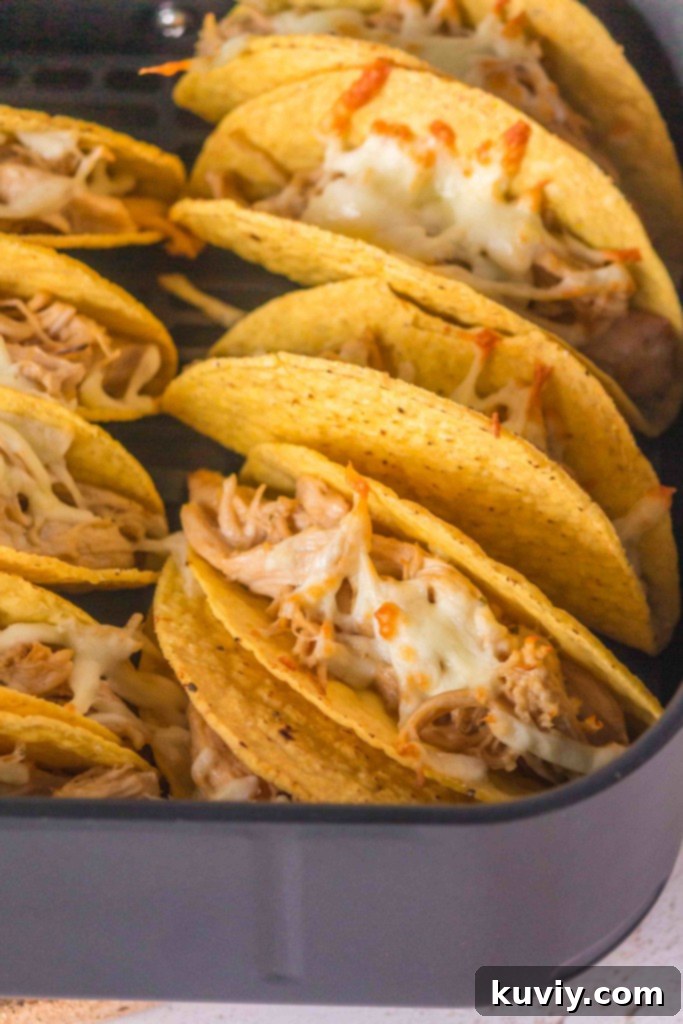 air fryer mississippi chicken tacos