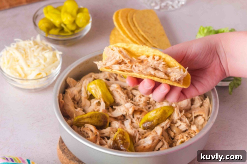 air fryer mississippi chicken tacos toppings